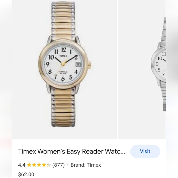 Like new Timex Easy Reader 25mm Bracelet Watch - Picture 1 of 2